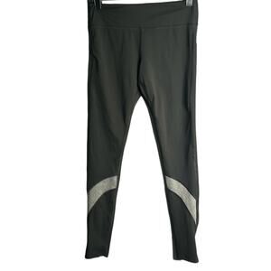 Nimble Black and Gray Mid Rise Ankle Length Leggings Size 6